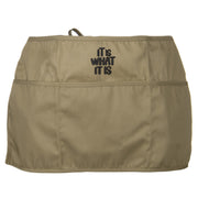 It Is What It Is Embroidered 3 Pockets Chef's Apron - Khaki OSFM