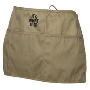 It Is What It Is Embroidered 3 Pockets Chef's Apron - Khaki OSFM