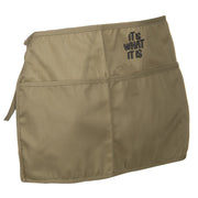 It Is What It Is Embroidered 3 Pockets Chef's Apron - Khaki OSFM