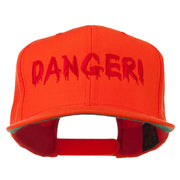 Danger Embroidered Snapback Cap