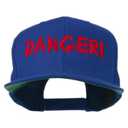 Danger Embroidered Snapback Cap