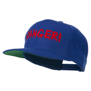 Danger Embroidered Snapback Cap