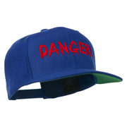 Danger Embroidered Snapback Cap