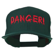 Danger Embroidered Snapback Cap