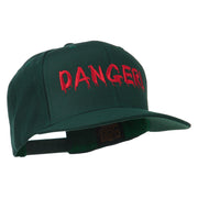 Danger Embroidered Snapback Cap