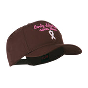 Early Detection Saves Lives Embroidered Cap