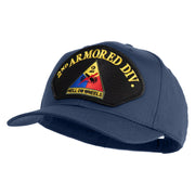 2nd Armored Division Hell on Wheels Patched Solid Cotton Twill Pro Style Cap - Navy OSFM