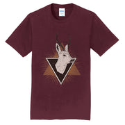 Geometric Deer Art Graphic Men's Fan Favorite Crew Neck Tee Shirt