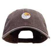 Tabacco Farm Icon Embroidered Unstructured Pigment Dyed Cotton Cap - Brown OSFM