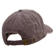 Tabacco Farm Icon Embroidered Unstructured Pigment Dyed Cotton Cap - Brown OSFM