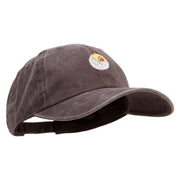 Tabacco Farm Icon Embroidered Unstructured Pigment Dyed Cotton Cap - Brown OSFM