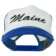 Maine State Embroidered Mesh Cap