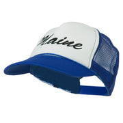 Maine State Embroidered Mesh Cap