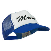 Maine State Embroidered Mesh Cap