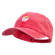 Tabacco Farm Icon Embroidered Unstructured Pigment Dyed Cotton Cap - Red OSFM