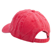 Tabacco Farm Icon Embroidered Unstructured Pigment Dyed Cotton Cap - Red OSFM