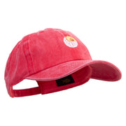 Tabacco Farm Icon Embroidered Unstructured Pigment Dyed Cotton Cap - Red OSFM