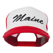 Maine State Embroidered Mesh Cap