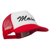 Maine State Embroidered Mesh Cap