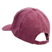 Tabacco Farm Icon Embroidered Unstructured Pigment Dyed Cotton Cap - Wine OSFM