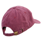 Tabacco Farm Icon Embroidered Unstructured Pigment Dyed Cotton Cap - Wine OSFM