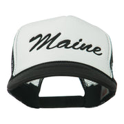 Maine State Embroidered Mesh Cap