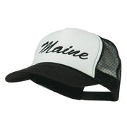 Maine State Embroidered Mesh Cap