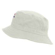 Rock N Roll Festival Embroidered Bucket Hat - White OSFM