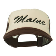 Maine State Embroidered Mesh Cap