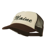 Maine State Embroidered Mesh Cap