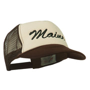 Maine State Embroidered Mesh Cap