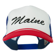 Maine State Embroidered Mesh Cap