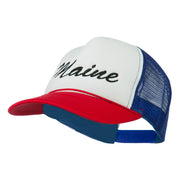 Maine State Embroidered Mesh Cap