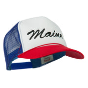 Maine State Embroidered Mesh Cap