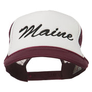 Maine State Embroidered Mesh Cap