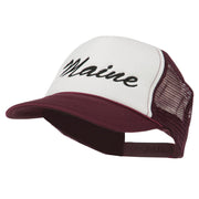 Maine State Embroidered Mesh Cap