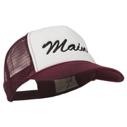 Maine State Embroidered Mesh Cap