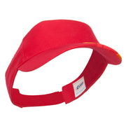 Embroidered Flame Cotton Visor