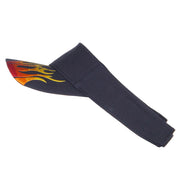 Embroidered Flame Cotton Visor