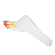 Embroidered Flame Cotton Visor