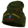 Airborne Special Force Embroidered Camo Long Beanie