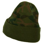 Airborne Special Force Embroidered Camo Long Beanie