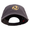 Wheat Grain Icon Embroidered Garment Washed Cotton Twill Cap - Charcoal OSFM