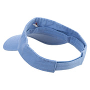 Red Crane Icon Embroidered Prostyle Cotton Twill Washed Visor - Lt-Blue OSFM