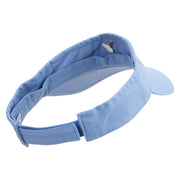 Red Crane Icon Embroidered Prostyle Cotton Twill Washed Visor - Lt-Blue OSFM