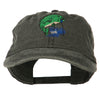 Bass Fishing Embroidered Washed Cap