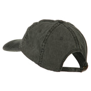 Bass Fishing Embroidered Washed Cap