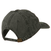 Bass Fishing Embroidered Washed Cap