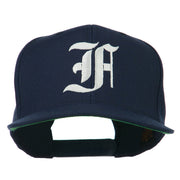 Old English F Embroidered Flat Bill Cap