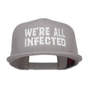 We Are All Infected Embroidered Cotton Snapback